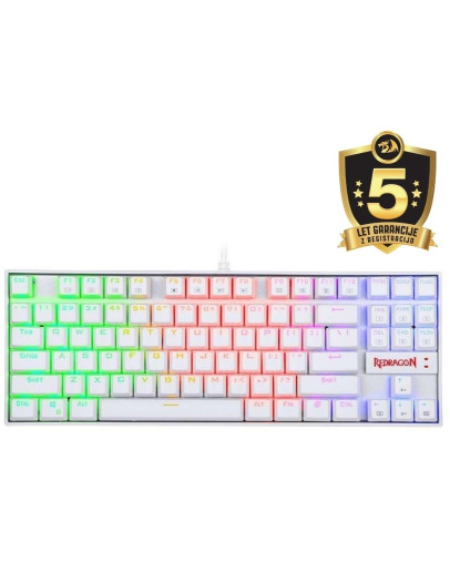 Redragon Kumara 2 K552-2 RGB mehanska tipkovnica bele barve