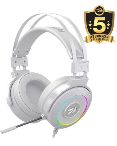 Redragon Lamia 2 H320-RGB gaming slušalke s stojalom bele barve
