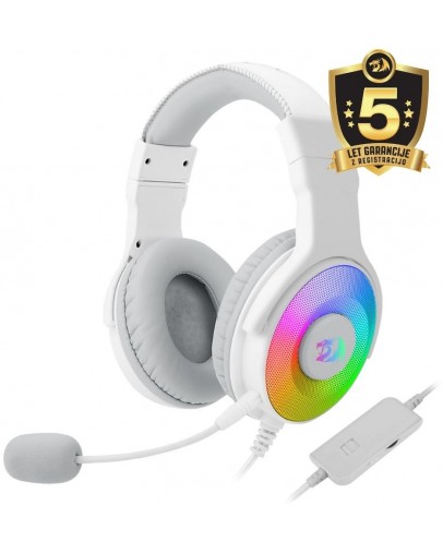 Redragon Pandora H350W RGB gaming slušalke bele barve