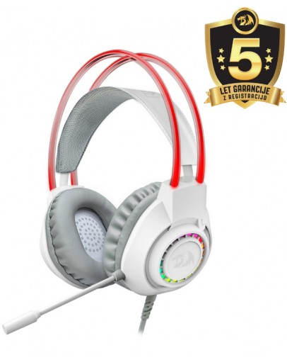 Redragon Scream H231 RGB žične gaming slušalke bele barve