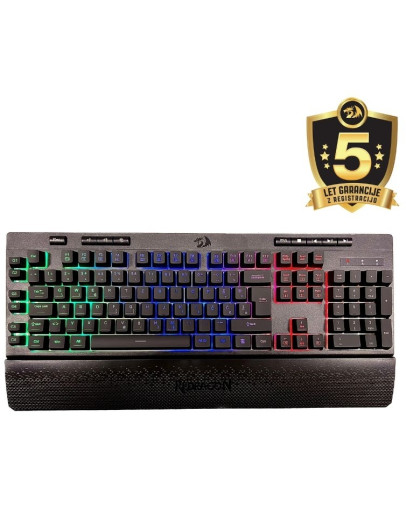 Redragon Shiva K512 RGB membranska tipkovnica črne barve s slovenskimi znaki