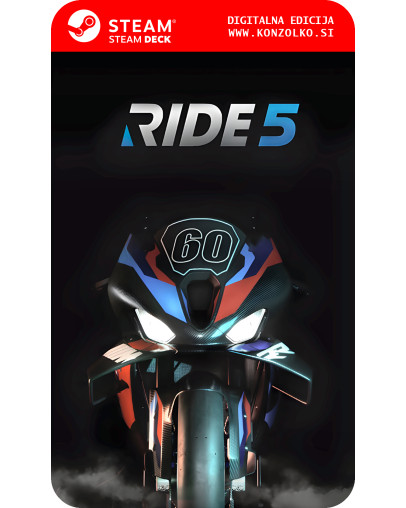 Ride 5 - Steam koda brez škatlice (WINDOWS PC | STEAM DECK)