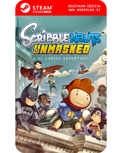 Scribblenauts Unmasked a DC Comics Adventure - Steam koda brez škatlice (WINDOWS PC | STEAM DECK)