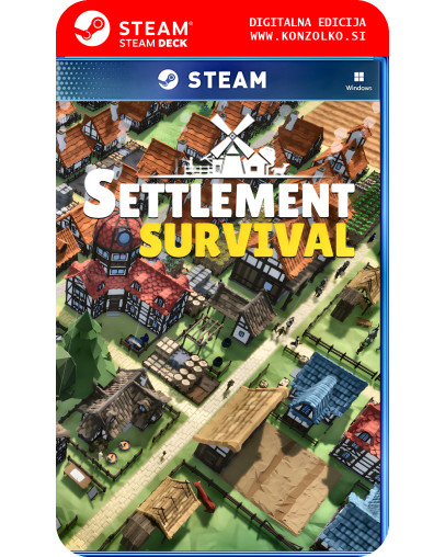 Settlement Survival - Steam koda brez škatlice (WINDOWS PC | STEAM DECK)