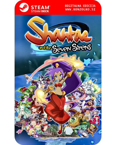 Shantae and the Seven Sirens - Steam koda brez škatlice (WINDOWS PC | STEAM DECK)