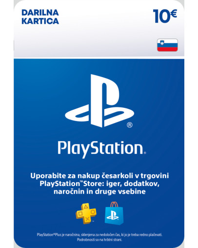 Sony darilna kartica za 10 EUR za PS4 & PS5