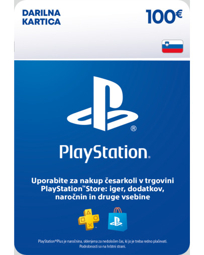 Sony darilna kartica za 100 EUR za PS4 & PS5