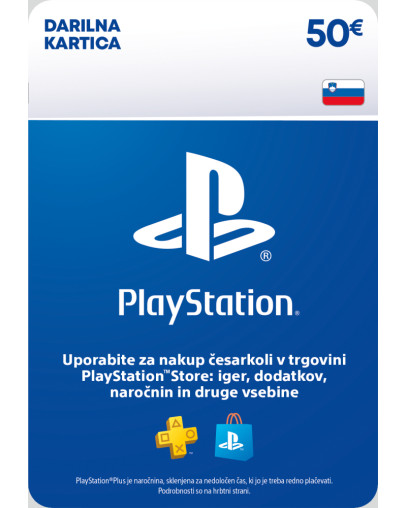 Sony darilna kartica za 50 EUR za PS4 & PS5