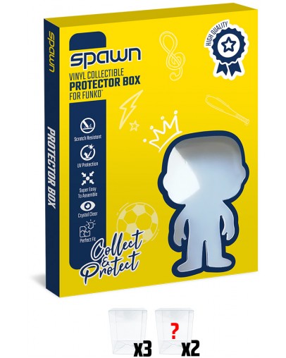Spawn Protector Box pakiranje 3+2 zaščitnih škatlic za zbirateljske figurice Spawn Protector Box pakiranje 3+2 zaščitnih škatlic za zbirateljske figurice