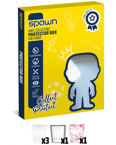 Spawn Protector Box pakiranje 5 zaščitnih škatlic za zbirateljske figurice