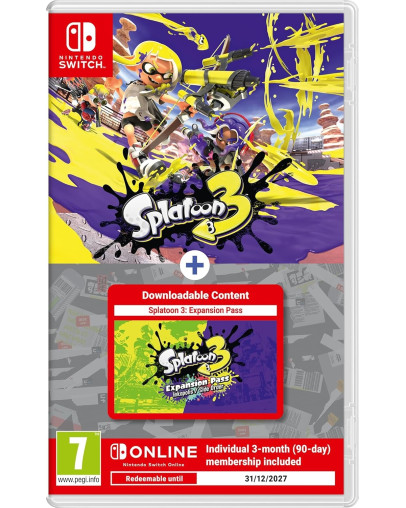 Splatoon 3 z Expansion Pass in 3 mesece Nintendo Membership (SWITCH) Splatoon 3 z Expansion Pass in 3 mesece Nintendo Membership (SWITCH)