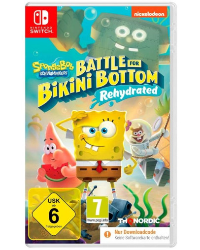 Spongebob Squarepants Battle for Bikini Bottom Rehydrated - koda v škatlici (SWITCH)