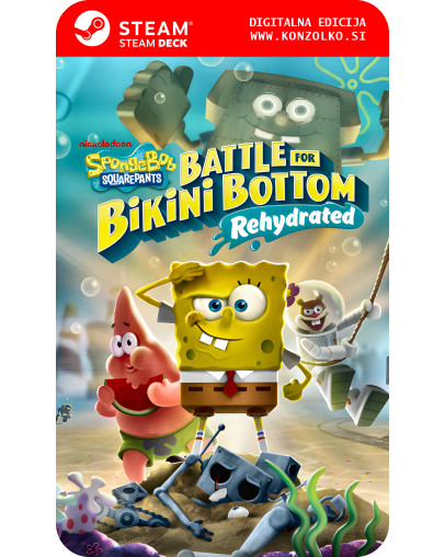 SpongeBob SquarePants Battle for Bikini Bottom Rehydrated - Steam koda brez škatlice (WINDOWS PC | STEAM DECK)