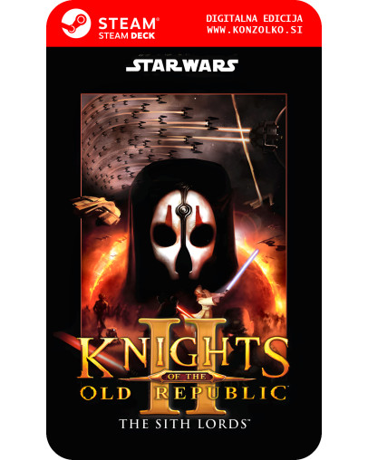Star Wars Knights of the Old Republic 2 The Sith Lords - Steam koda brez škatlice (WINDOWS PC | STEAM DECK)