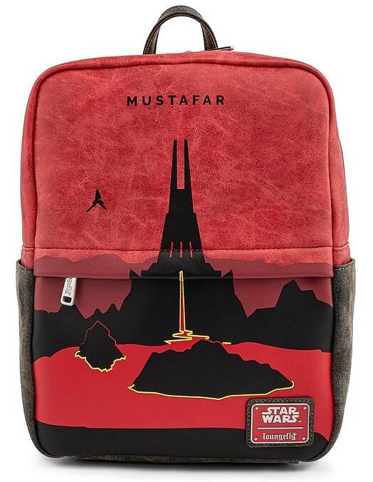 Star Wars Lands kvadratni mini nahrbtnik z motivom Mustafarja Loungefly