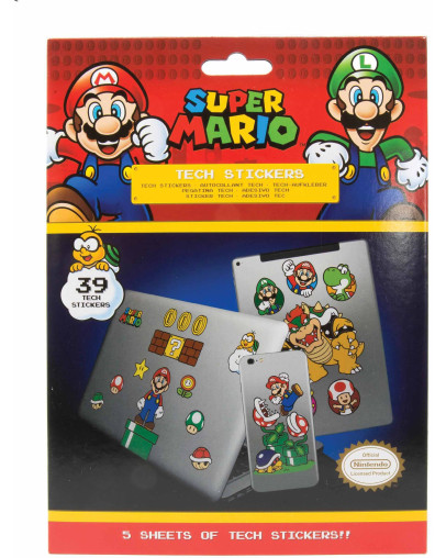 Super Mario Mushroom Kingdom nalepke za naprave Pyramid