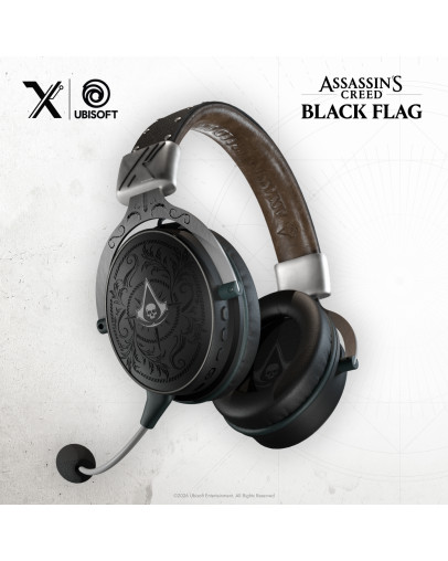 Tattoo Helmet Assassins Creed Black Flag brezžične slušalke za PS5 & PS4 & PC & SWITCH & XBOX