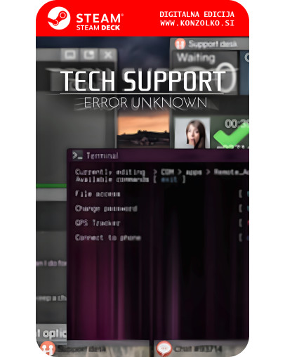 Tech Support Error Unknown - Steam koda brez škatlice (WINDOWS PC | STEAM DECK)