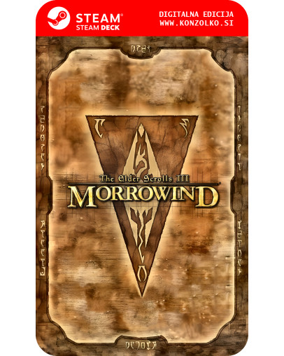 The Elder Scrolls 3 Morrowind GOTY - Steam koda brez škatlice (WINDOWS PC | STEAM DECK)