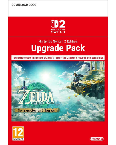 The Legend of Zelda Tears of the Kingdom nadgradnja iz SWITCH1 na SWITCH 2 brez igre - koda brez škatlice (SWITCH 2)