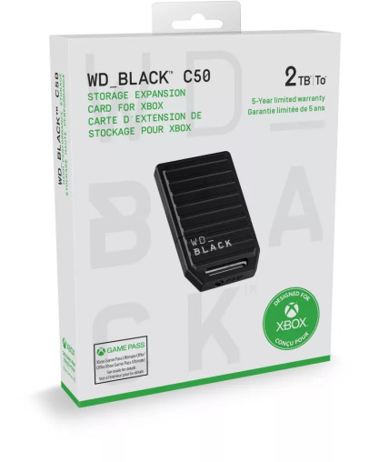 Trdi disk 2TB WD Black C50 za Xbox Series X & Xbox Series S