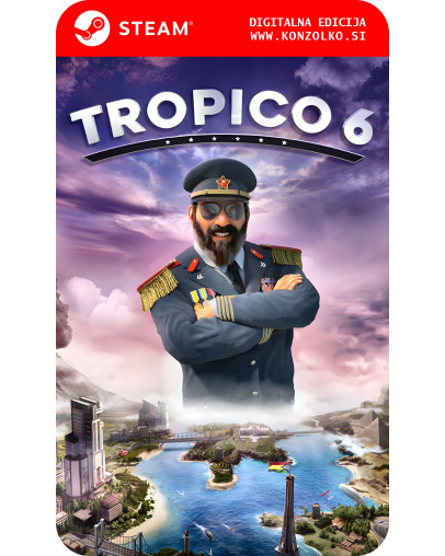 Tropico 6 Tropican Shores dodatek za igro - Steam koda brez škatlice (WINDOWS PC)