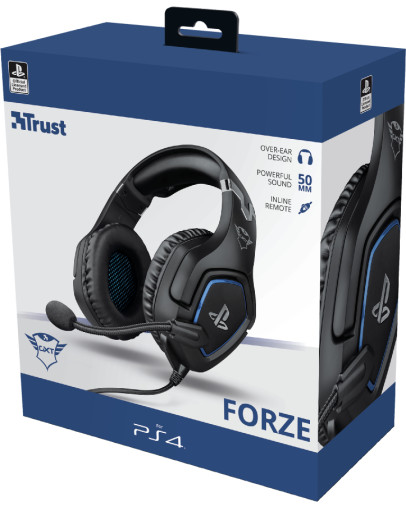 Trust Gaming GXT 488 Forze-B žične slušalke modre barve za PS4 & PS5