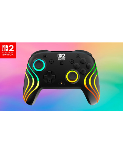 Turtle Beach Afterglow Wave brezžični igralni plošček v črni barvi za Nintendo Switch 2