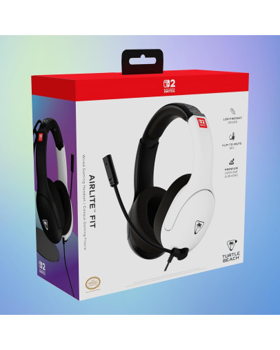 Turtle Beach Airlite Fit žične slušalke črno-bele barve za PC & Switch & PS5 & PS4 & Xbox Series & Xbox One