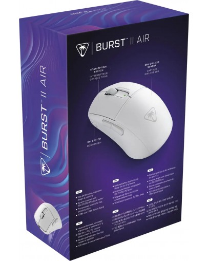 Turtle Beach Burst II Air brezžična miška bele barve za PC