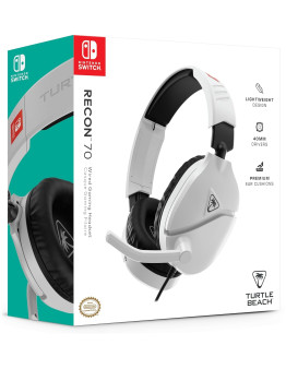 Turtle Beach Recon 70 žične slušalke bele barve za PC & Switch & PS5 & PS4 & Xbox Series & Xbox One