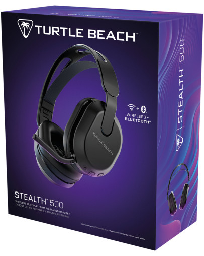 Turtle Beach Stealth 500 brezžične slušalke črne barve za PC & PS5 & PS4 & Switch & mobilne naprave