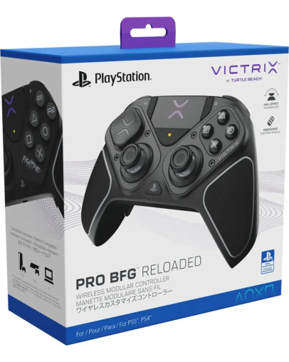 Turtle Beach Victrix Pro BFG brezžični igralni plošček črne barve za PS5 & PS4 & PC