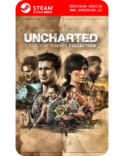 Uncharted Legacy of Thieves Collection - Steam koda brez škatlice (WINDOWS PC | STEAM DECK)