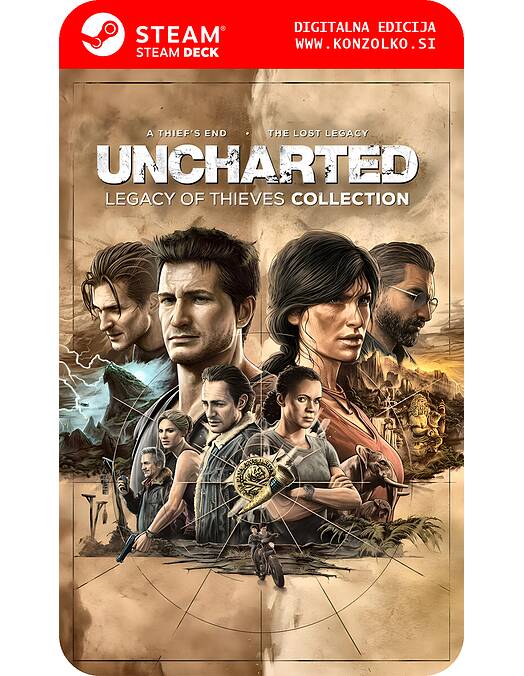 Uncharted Legacy of Thieves Collection - Steam koda brez škatlice (WINDOWS PC | STEAM DECK)