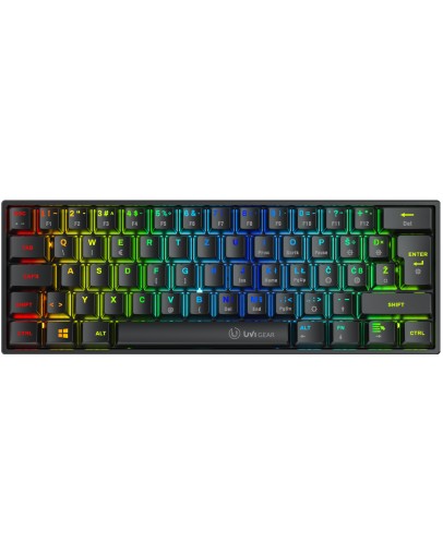 UVI Pride Nano žična mehanska RGB tipkovnica z rdečimi stikali in slovensko postavitvijo