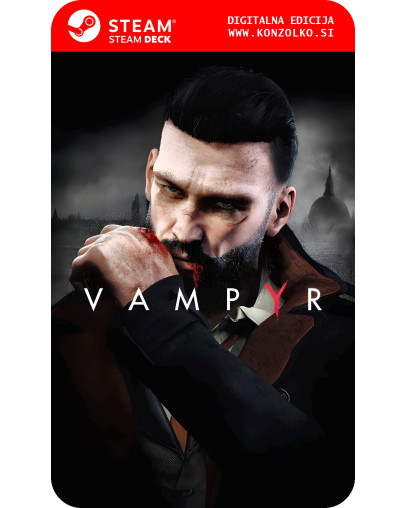 Vampyr - Steam koda brez škatlice (WINDOWS PC | STEAM DECK)