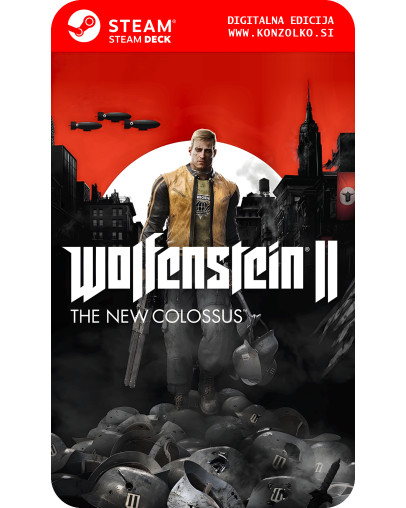 Wolfenstein 2 The New Colossus- Deluxe Edition - Steam koda brez škatlice (WINDOWS PC | STEAM DECK)