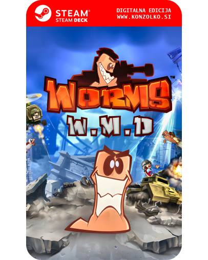 Worms W.M.D - Steam koda brez škatlice (WINDOWS PC | STEAM DECK)