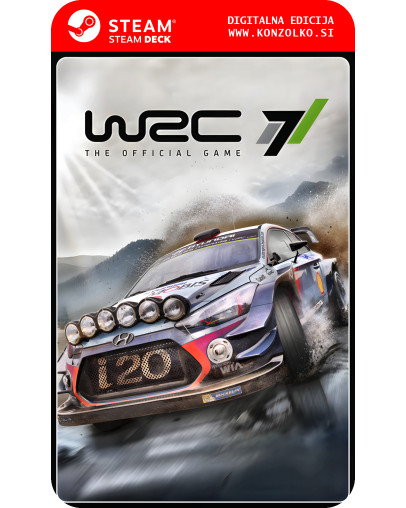 WRC 7 World Rally Championship - Steam koda brez škatlice (WINDOWS PC | STEAM DECK)