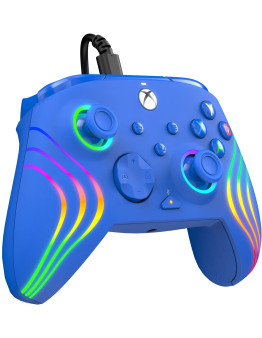 Xbox žični kontroler Afterglow Wave Blue barve