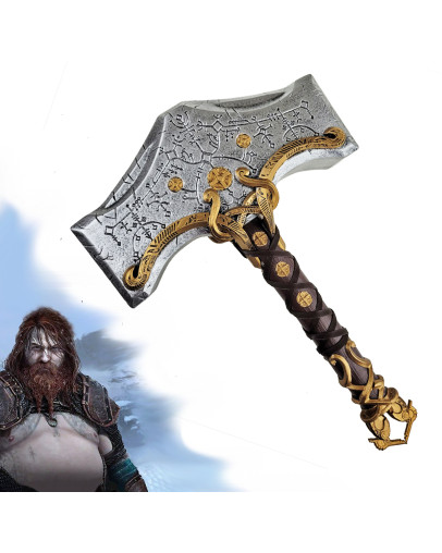 God of War Ragnarok Thor replika kladiva Mjolnir