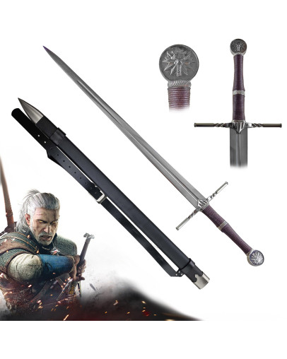 The Witcher Geralt of Rivia replika jeklenega meča