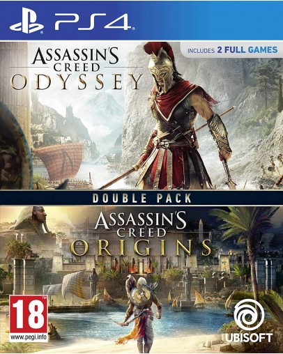 Assassins Creed Origins and Odyssey Double Pack (PS4) - rabljeno Assassins Creed Origins and Odyssey Double Pack (PS4) - rabljeno