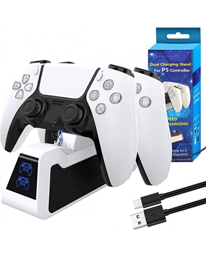 Playstation 5 polnilna postaja za DualSense kontrolerja kompatibilna (PS5)