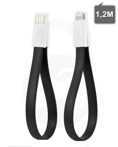 120cm Lightning USB Podatkovni in Polnilni Kabel za iPhone, iPad, iPod, črn