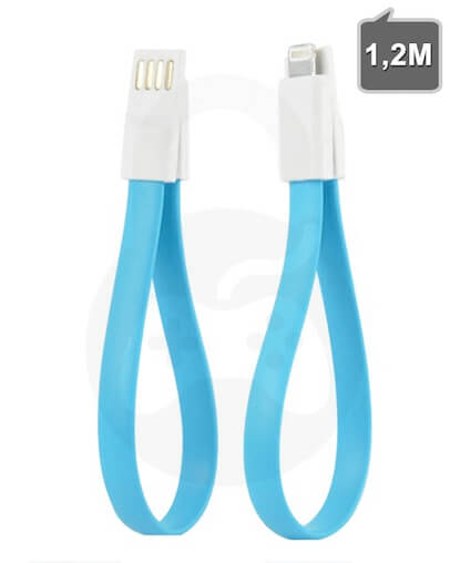 120cm Lightning USB Podatkovni in Polnilni Kabel za iPhone, iPad, iPod, moder