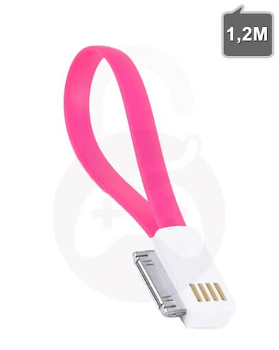 120cm USB Podatkovni in Polnilni Kabel za iPhone, iPad, iPod, roza