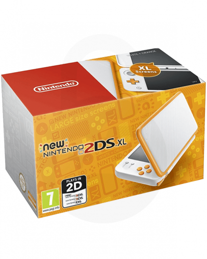 Nintendo NEW 2DS XL oranžno-bel + MicroSD 4GB + napajalnik