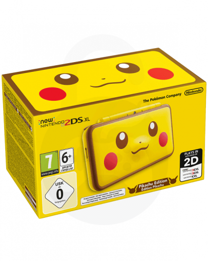 Nintendo NEW 2DS XL Pikachu Edition + MicroSD 4GB + napajalnik
